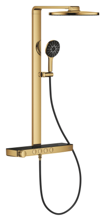 Sistem de dus Grohe 101680GL00 SPA Aqua Pure, termostat, palarie dus 360 mm, 3 functii para dus, auriu lucios [2]