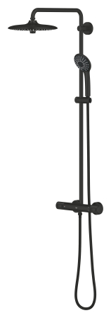 Sistem de dus Grohe 264032432, dus Vitalio Joy, tip incastrare aparent, pentru dus, termostat, negru [4]