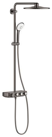 Coloane de dus - Sistem de dus Grohe 26507A00, Euphoria SmartControl 310, termostat, 310 mm, aparent, anti-calcar, lucios, grafit