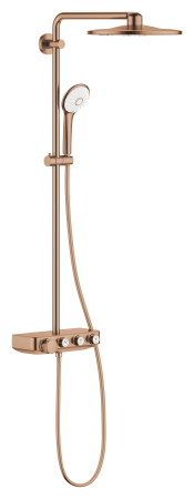 Baie - Sistem de dus Grohe 26507DL0, Euphoria SmartControl 310, termostat, 310 mm, aparent, mat, cupru