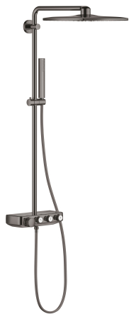 Coloane de dus - Sistem de dus Grohe 26508A00, SmartControl 310, termostat, 310 mm, 2 functii, lucios, grafit