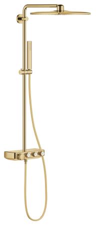 Baie - Sistem de dus Grohe 26508GL0, SmartControl Cube, aparent, termostat, 310 mm, 2 functii, lucios, auriu