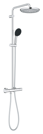 Sisteme de dus - Sistem de dus Grohe 26677001, 250 mm, 1 bar, 110 mm, 1.75 m, 1132 mm, 412 mm, 1 functii palarie dus, Crom