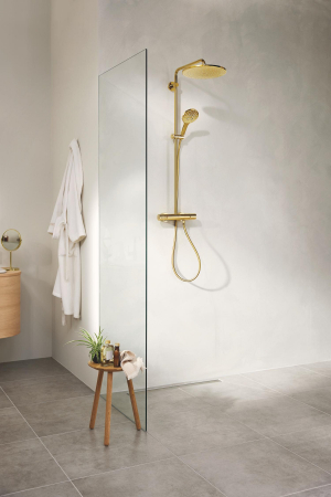 Sistem de dus Grohe 26836GL0, SmartActive, aparent, termostat, 310 mm, 1 functie, lucios, auriu [1]
