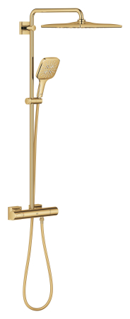 Sistem de dus Grohe 26837GL0, SmartActive Cube, aparent, termostat, 310 mm, 1 functie, lucios, auriu [1]