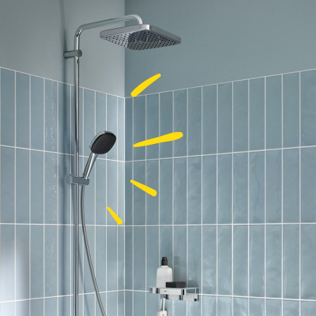 Sistem de dus Grohe 26984001, 250 mm, 1 bar, 110 mm, 1.75 m, 1588 mm, 412 mm, 1 functii palarie dus, Crom [7]