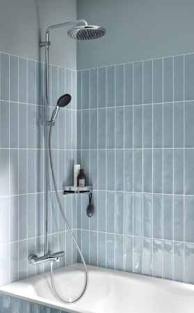 Sistem de dus Grohe 26988001, Vitalio Start 250, tip incastrare aparent, pentru cada, termostat, crom [5]