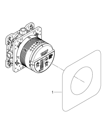 Sistem de dus Grohe 34869000, Grohtherm 310, tip incastrare incastrat, pentru un dus confortabil zilnic, crom [5]