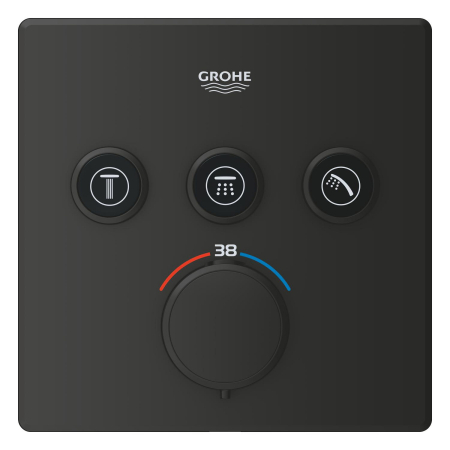 Sistem de dus Grohe 348752430, dus SmartControl Cube, tip incastrare incastrat, pentru dus, termostat, negru [4]
