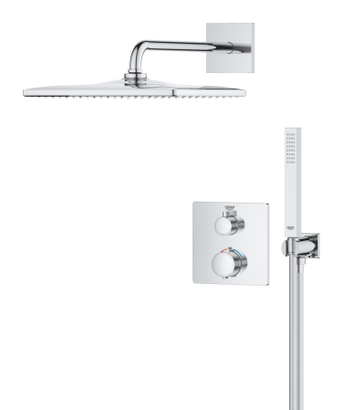 Sistem de dus Grohe 34881000, Precision, tip incastrare incastrat, pentru dus, pentru un dus confortabil zilnic, crom [4]