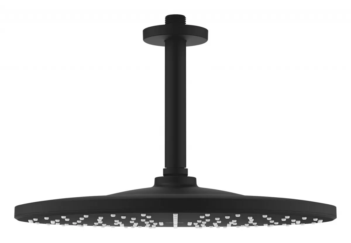 Sistem de dus Grohe Grohtherm SmartControl 310, 1/2'', incastrat, termostat, dus pe tavan, 310 mm, 1 pulverizare, para stick, mat, negru [3]