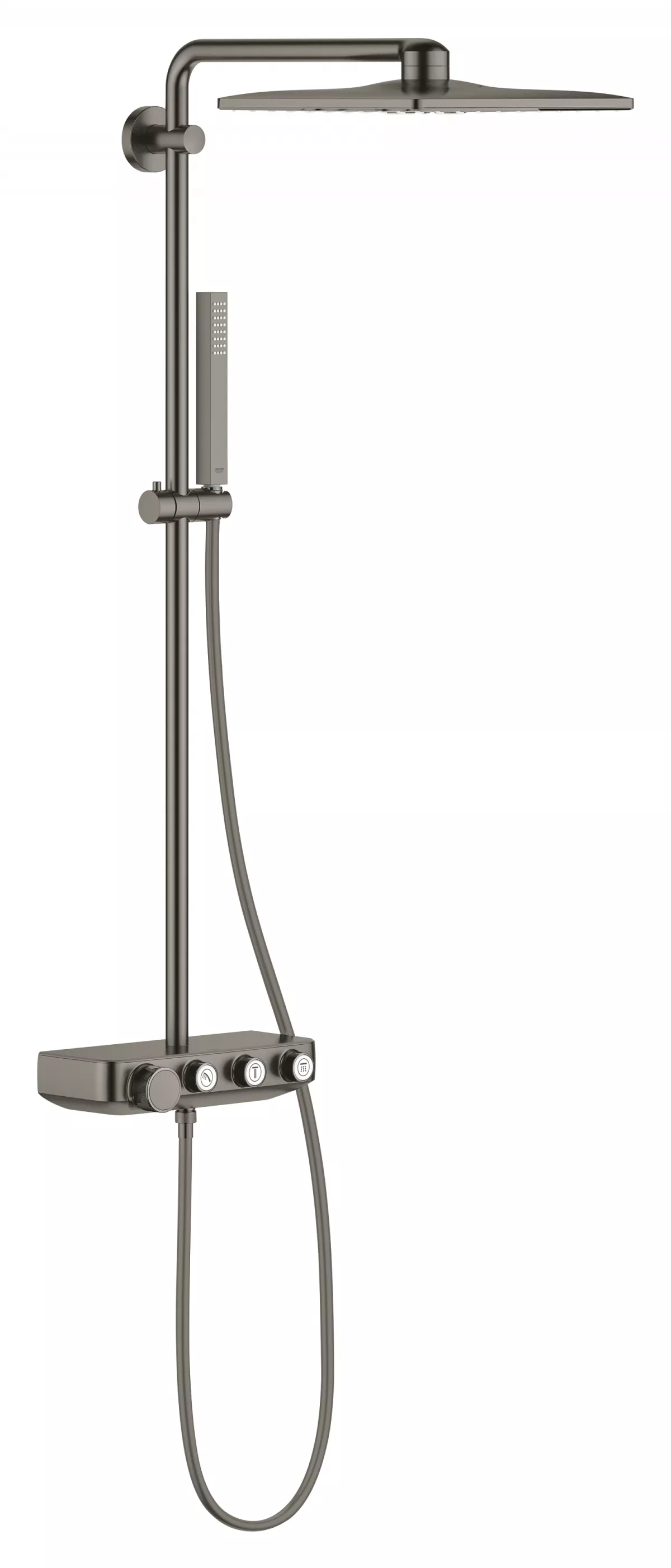 Coloane de dus - Sistem de dus Grohe SmartControl 310 26508AL0, termostat, 310 mm, aparent, mat, grafit