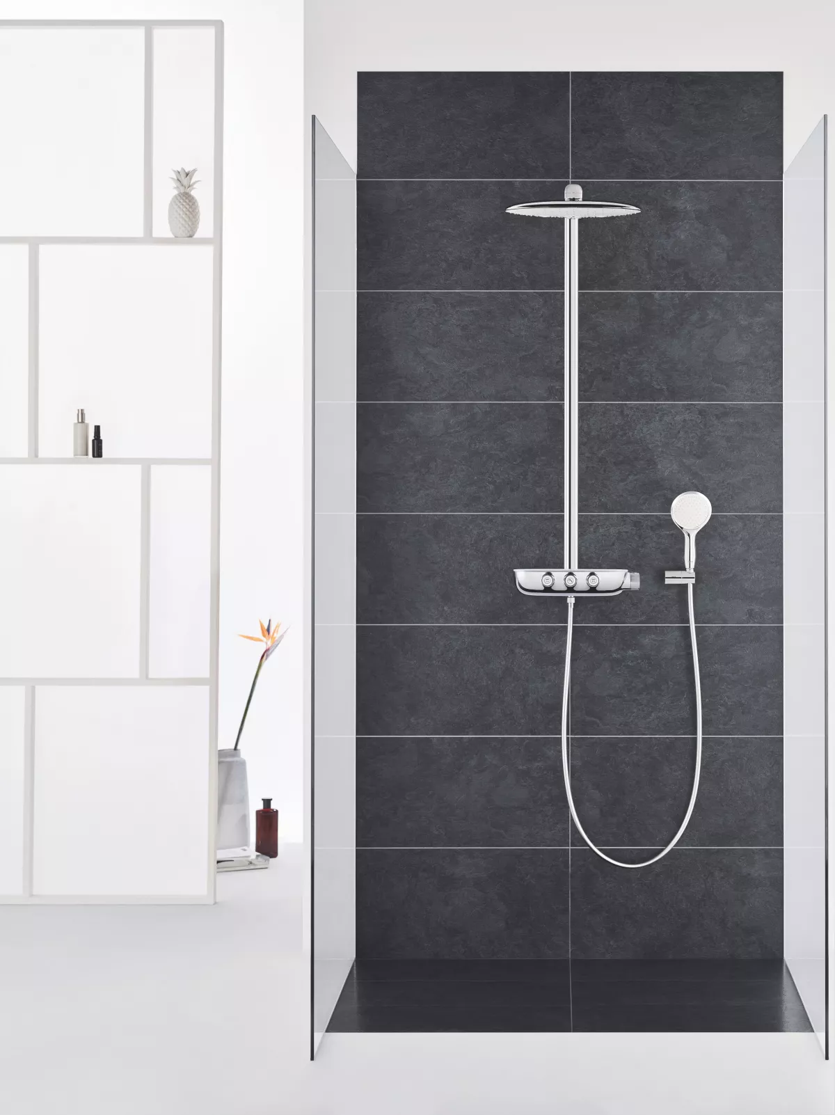 Sistem de dus Grohe SmartControl 360 Duo, termostat, aparent, 360 mm, 3 functii, anti-oparire, crom, 26250LS0 [2]