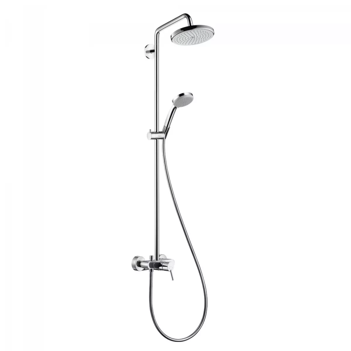 Seturi de dus - Sistem de dus Hansgrohe Croma 220, aparent, 220 mm, 1 functie, crom, 27222000