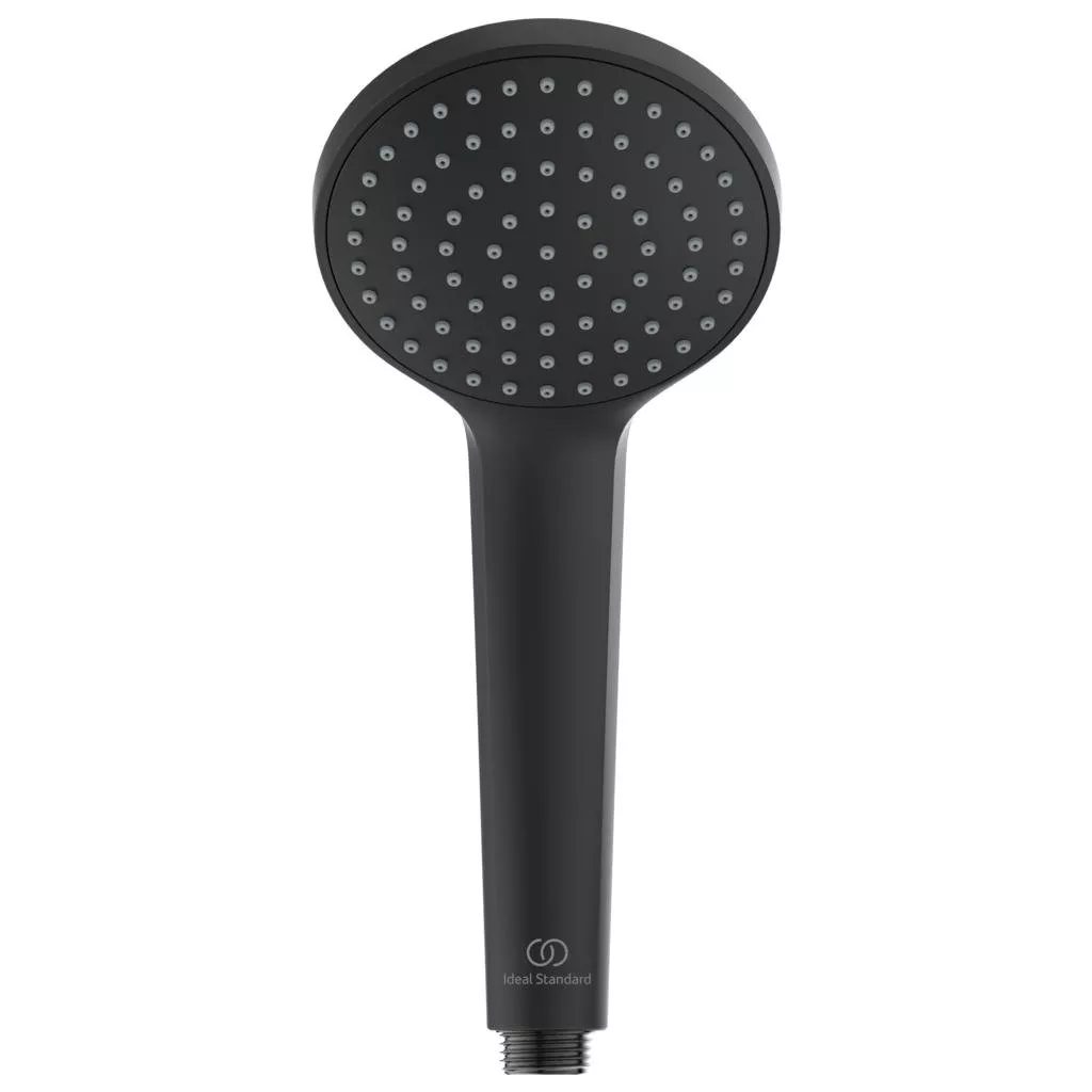 Sistem de dus Ideal Standard Cerafine BC499U4, 1/2'', aparent, pipa cada, 200 mm, 1 pulverizare, anti-calcar, mat, negru [3]