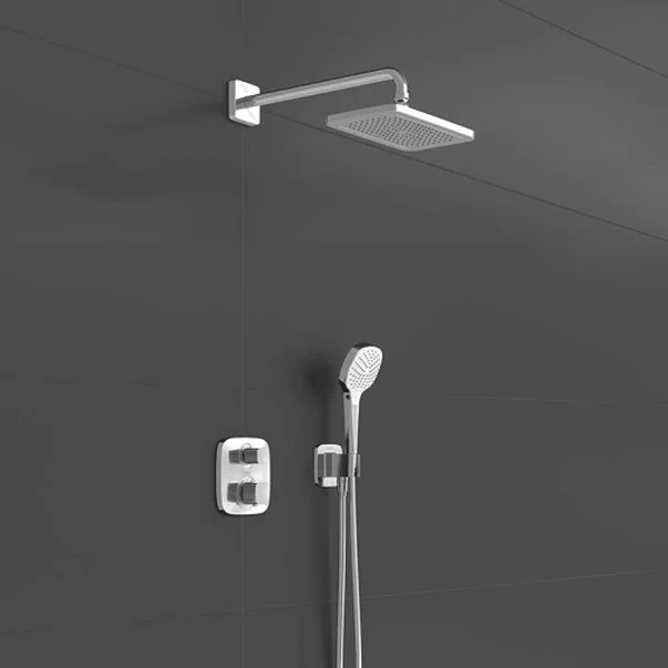 Sistem de dus incastrat Hansgrohe Croma E 280 Ecostat E crom lucios [1]