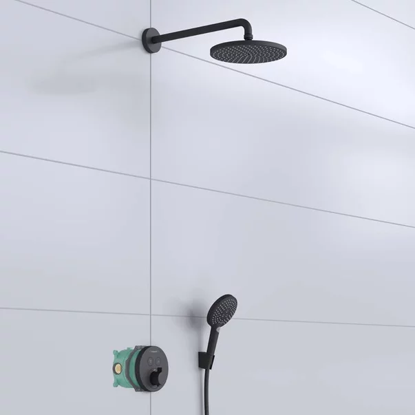 Sistem de dus incastrat Hansgrohe Raindance Select S 240 negru mat [1]