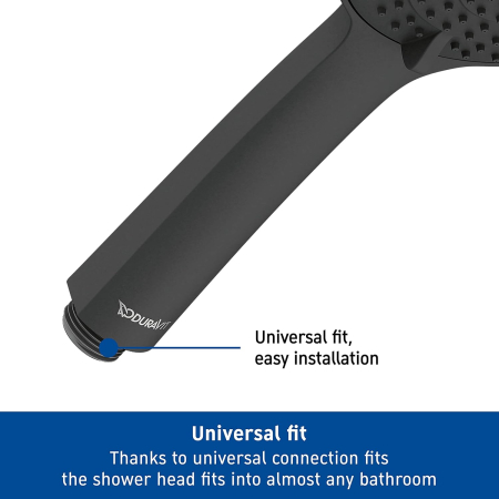 Sistem dus Duravit TH4282008046, 250 mm, 1 bar, 100 mm, 1.6 m, 1125 mm, 354 mm, 1 functii palarie dus, Negru [7]
