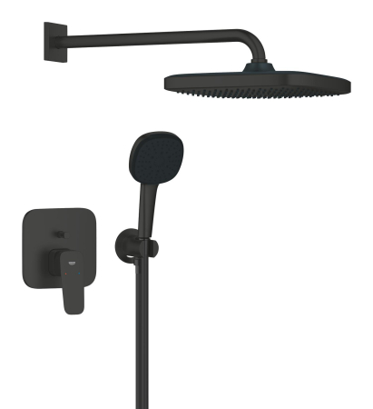 Sistem dus Grohe 1053362430, 250 mm, 1 bar, 110 mm, 1.5 m, 380 mm, 1 functii palarie dus, 3 functii para dus, Negru [3]
