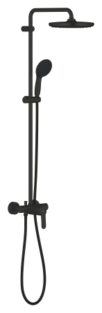 Sistem dus Grohe 266732431, 250 mm, 0.9 bar, 110 mm, 1.75 m, 1118 mm, 412 mm, 1 functii palarie dus, Negru [1]