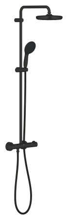 Sistem dus Grohe 268112431, 210 mm, 0.9 bar, 110 mm, 1.75 m, 1132 mm, 412 mm, 1 functii palarie dus, Negru [1]