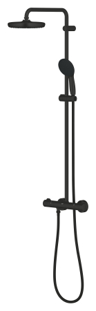 Sistem dus Grohe 268112431, 210 mm, 0.9 bar, 110 mm, 1.75 m, 1132 mm, 412 mm, 1 functii palarie dus, Negru [2]