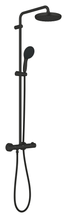 Sisteme de dus - Sistem dus Grohe 268112431, 210 mm, 0.9 bar, 110 mm, 1.75 m, 1132 mm, 412 mm, 1 functii palarie dus, Negru