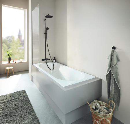 Sisteme de dus - Sistem dus Grohe 269882431, 250 mm, 1 bar, 110 mm, 1.75 m, 1588 mm, 412 mm, 1 functii palarie dus, Negru