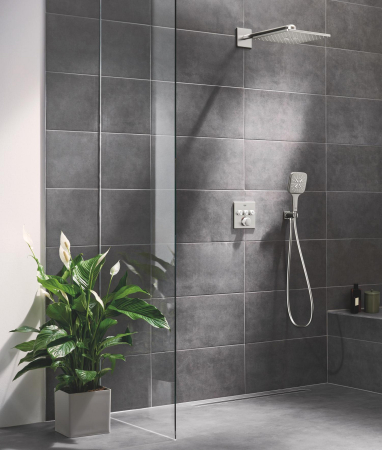 Sistem dus Grohe 34864DC0, SmartControl 310 Cube, incastrat, termostat, 310 mm, 2 functii, mat, otel satinat [3]