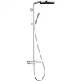 Seturi de dus - Sistem dus Hansgrohe Pulsify S Puro, aparent, termostat, 260 mm, 1 functie, crom, 24223000