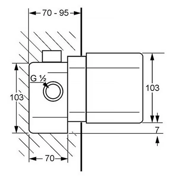 Sistem incastrat Kludi pentru baterii cu montaj incastrat [1]