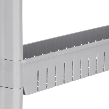 Sistem rafturi de depozitare cu roti pentru bucatarie sau baie cu 3 polite, 54x13x70cm, gri [2]