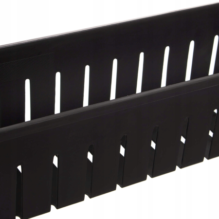Sistem rafturi de depozitare Sersimo HA116 cu roti pentru bucatarie sau baie cu 3 polite, negru [6]