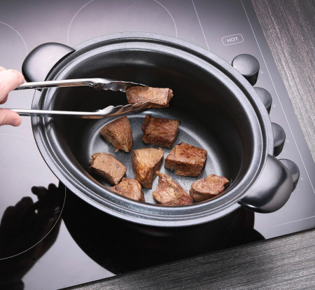 Slow cooker Russell Hobbs MaxiCook, 6L, 3 setari temperatura, vas ceramic detasabil, mentinere cald, negru [3]