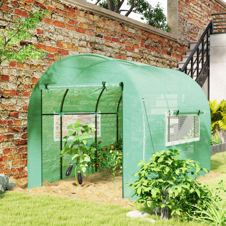  Solar Tip Tunel 300 x 200cm Walk-In Polytunnel Greenhouse - Verde [1]