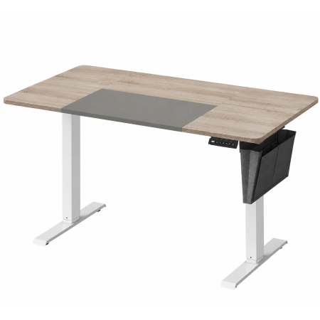 Dormitor & birou - Birou cu reglaj electric pe inaltime, memorie cu 4 inaltimi, 60x140x(72-120)cm, gri stejar