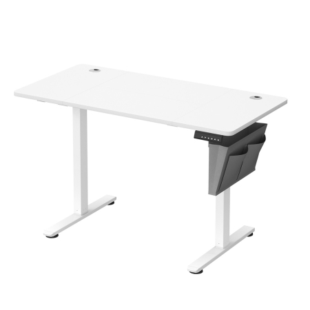 Dormitor & birou - Birou electric reglabil pe inaltime, 120x60x(72-120) cm, memorie 4 pozitii, USB-C, cadru metalic, alb