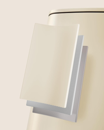 Cos gunoi 34x29x54 cm, 30L, cu pedala, capac silentios si galeata interioara detasabila, bej [2]