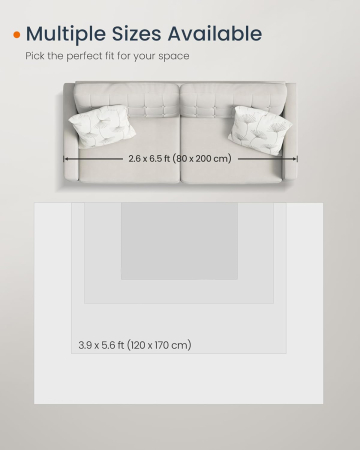 SONGMICS Covor decorativ antiderapant, stil boho, lavabil la masina, 120×170 cm, gri [9]