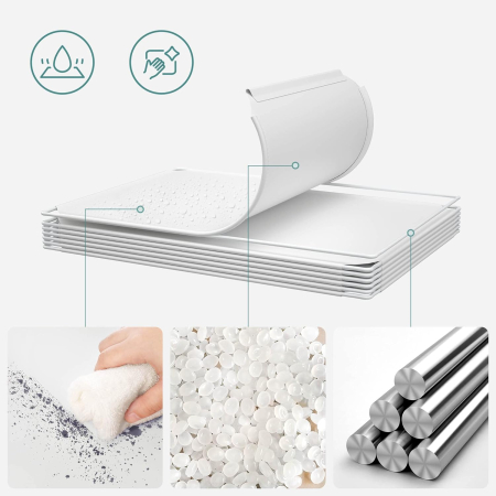 SONGMICS Dulap modular de depozitare jucarii, 16 cuburi cu usi, 123x31x123cm, alb [6]