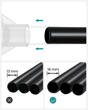 Garderoba din material textil, dulap portabil, cu rafturi si sina de agatat, 170x45x167cm, negru [4]