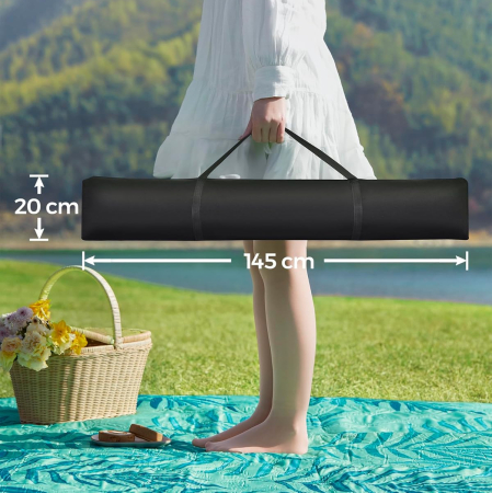 Hamac cu suport metalic, cu suprafata captusita, reglabil, include perna, 200 kg, 300x120x110 cm, gri [6]