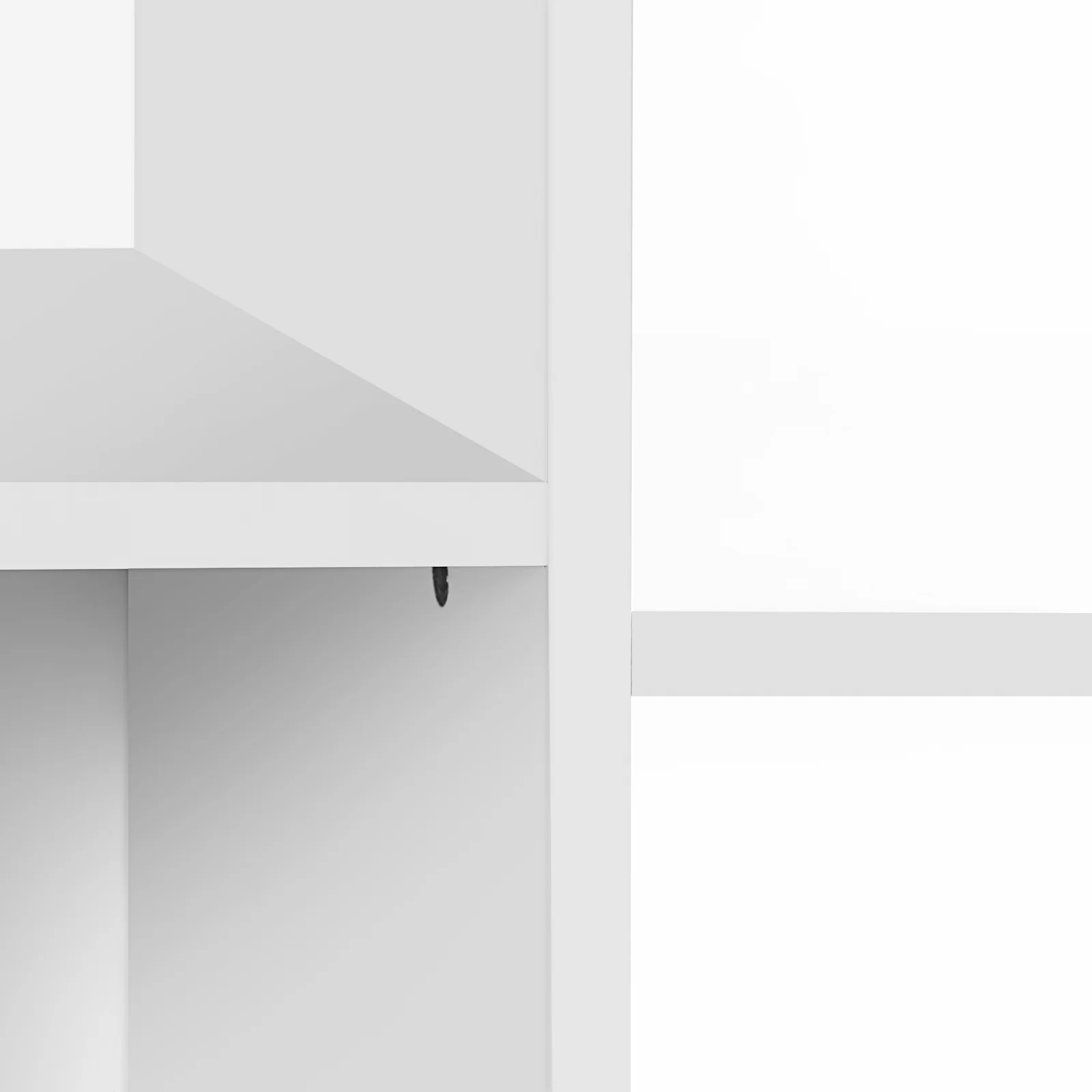 SONGMICS Organizator de jucarii si carti pentru copii, multifunctional cu 2 cutii de depozitare, 93x30x100cm, alb [4]