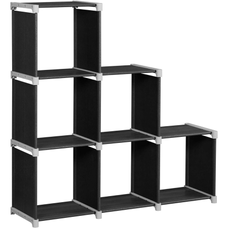 Organizator modular textil, multifunctional, pentru depozitare, negru [0]