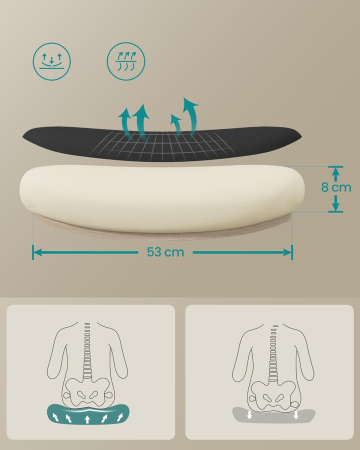 Scaun birou ergonomic cu tetiera, suport lombar reglabil si cotiere rabatabile, 64x64x130 cm, negru [1]