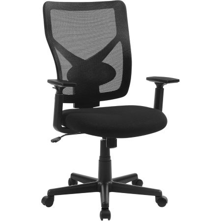 Mobila birou - Scaun de birou ergonomic mesh, reglabil complet, brate si suport lombar ajustabile, 68x67x113 cm, negru