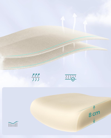 Scaun de birou ergonomic mesh, suport lombar dinamic, tetiera reglabila, brate rabatabile, 70x70x135 cm, bej [3]