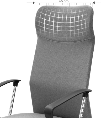 Scaun de birou ergonomic, reglabil pe inaltime, functie balans, maxim 120 kg, 63x63x120 cm, gri [7]