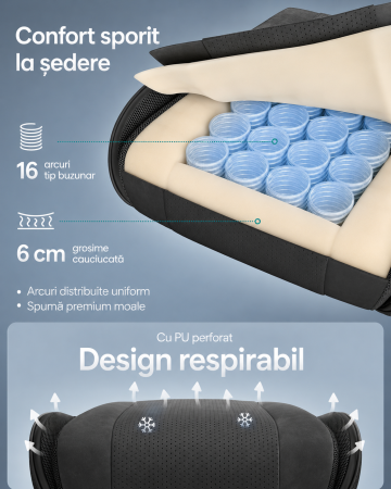 Scaun gaming ergonomic cu suport picioare, spatar reglabil 90-135Â°, perne lombare si tetiera, 70x70x133 cm, negru [4]