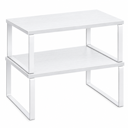 Bucatarie - Set 2 rafturi organizatoare pentru bucatarie, suporturi pentru condimente, recipiente si accesorii, configurare flexibila suprapuse, separate